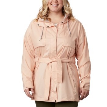 Columbia Pardon My Trench Rain Plus Size, Chamarras Rosas Para Mujer | 637452-IBA